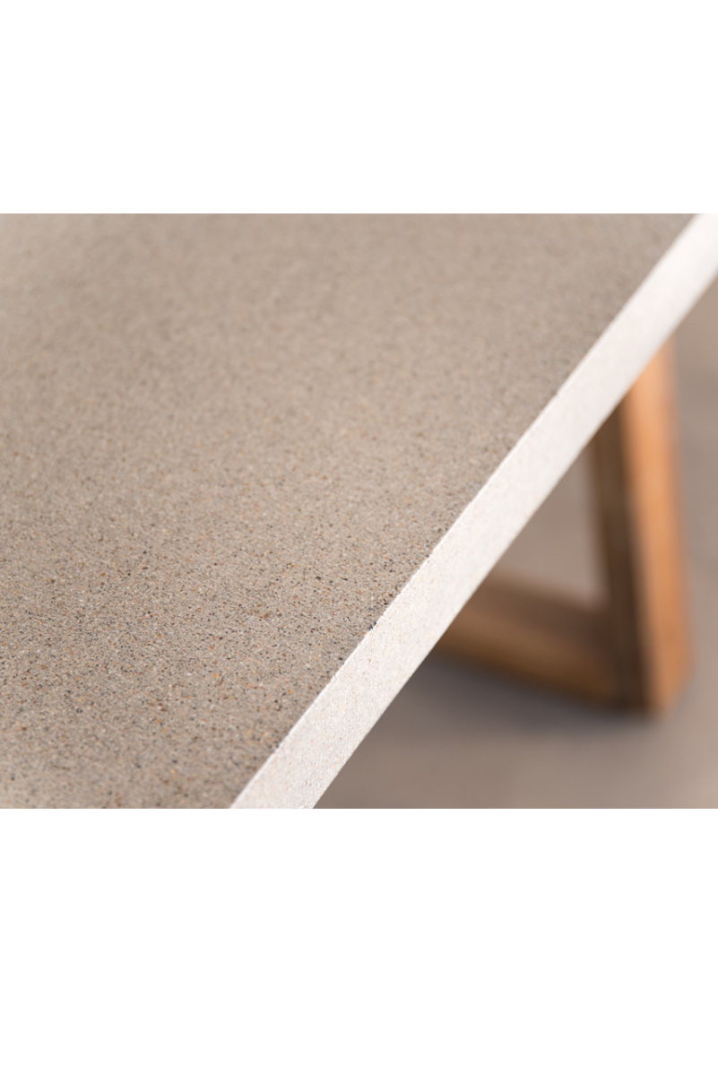 3.0m Sierra Elkstone Rectangular Dining Table – Speckled Grey with Light Honey Legs - Image 4