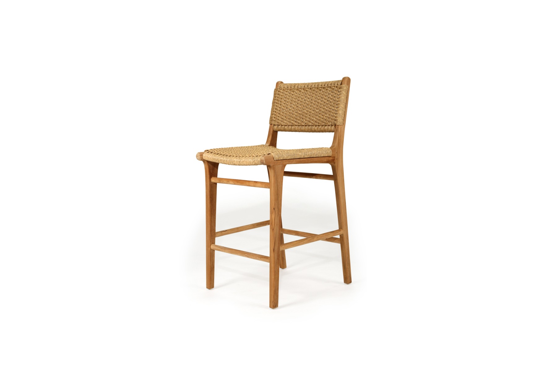 Zen Counter Stool Sand (Close Weave), Width 48cm x Depth 46cm x Height 95cm - Image 2