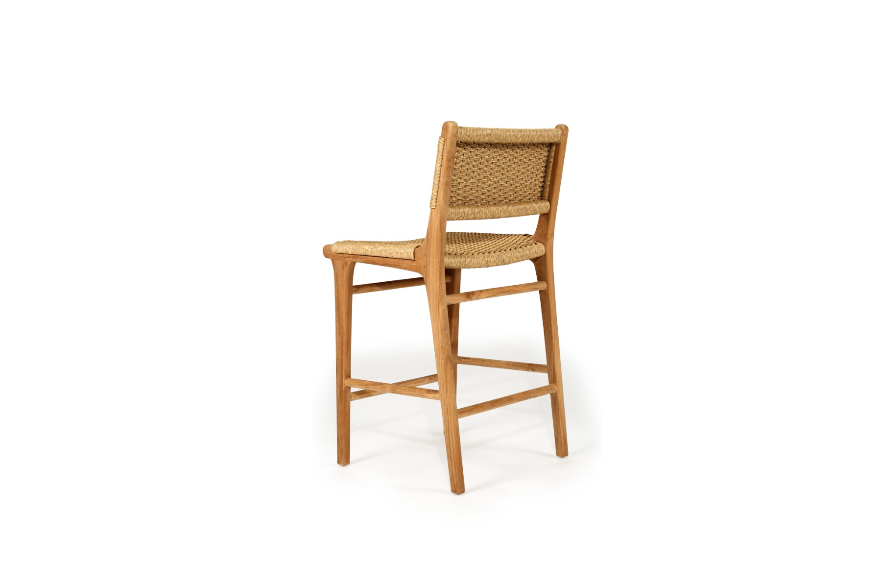 Zen Counter Stool Sand (Close Weave), Width 48cm x Depth 46cm x Height 95cm - Image 4