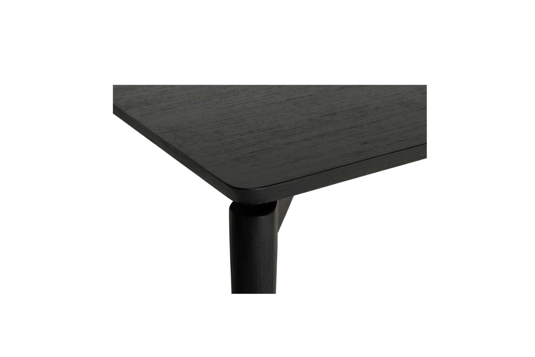 Jude Dining Table Black, L 150cm x W 100cm x H 75cm - Image 8
