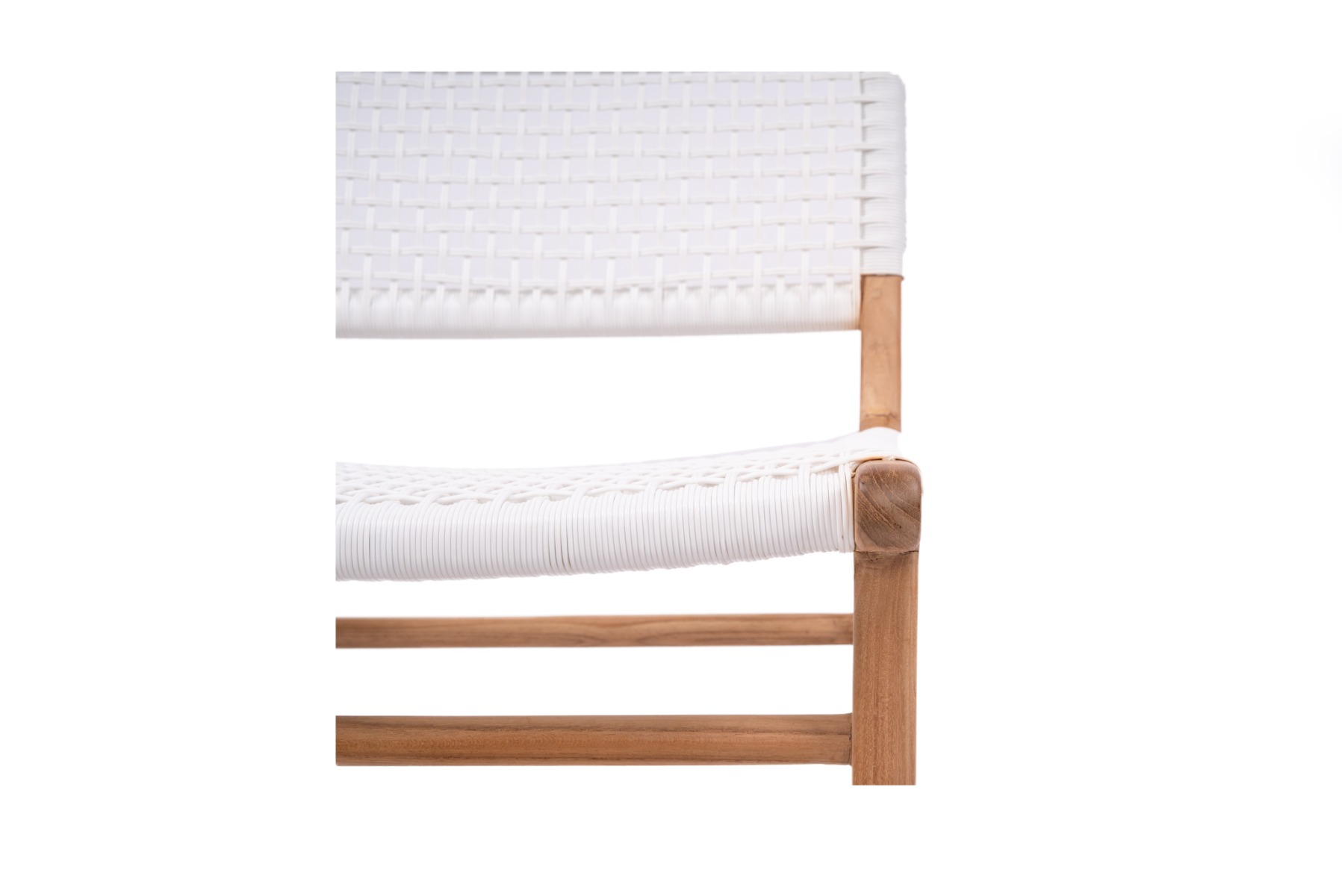Zen Counter Stool White, Width 49cm x Depth 56cm x Height 95cm - Image 3