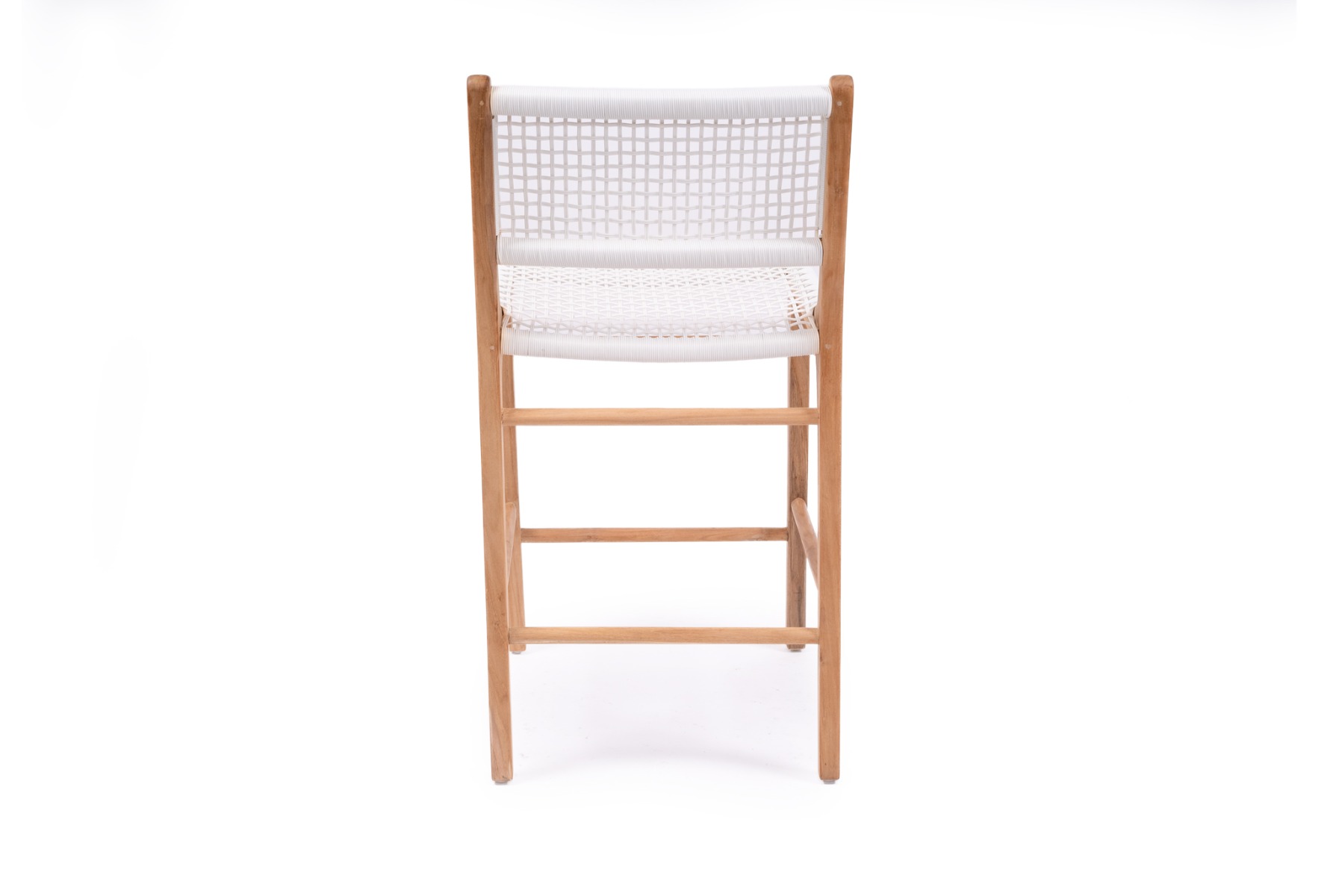 Zen Counter Stool White, Width 49cm x Depth 56cm x Height 95cm - Image 5