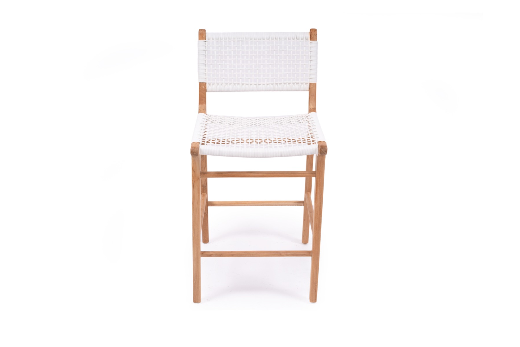 Zen Counter Stool White, Width 49cm x Depth 56cm x Height 95cm - Image 8