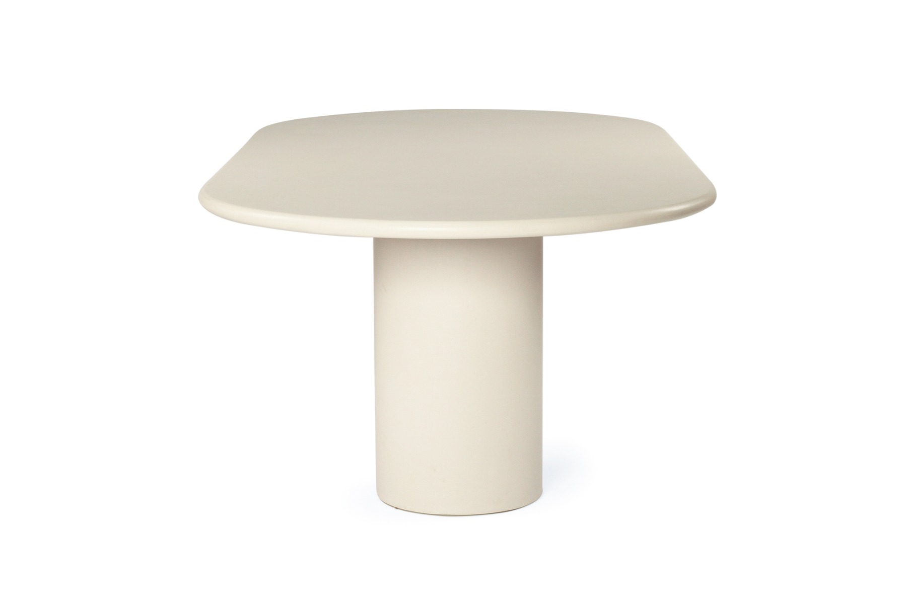 Lorenzo Oval Dining Table Ivory, W 240cm × D 120cm x H 75cm - Image 4