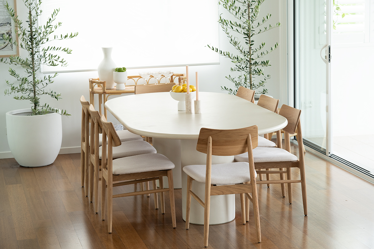 Lorenzo Oval Dining Table Ivory, W 240cm × D 120cm x H 75cm - Image 9