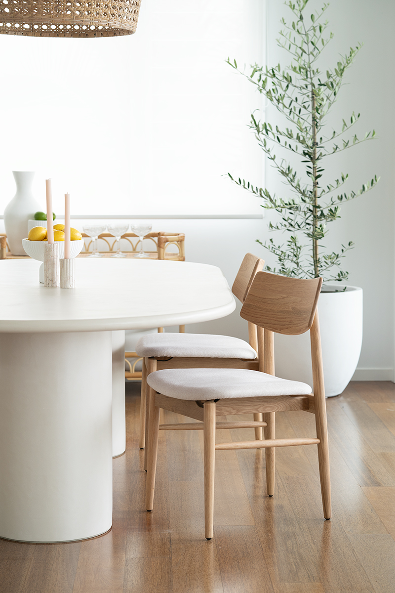 Lorenzo Oval Dining Table Ivory, W 240cm × D 120cm x H 75cm - Image 13