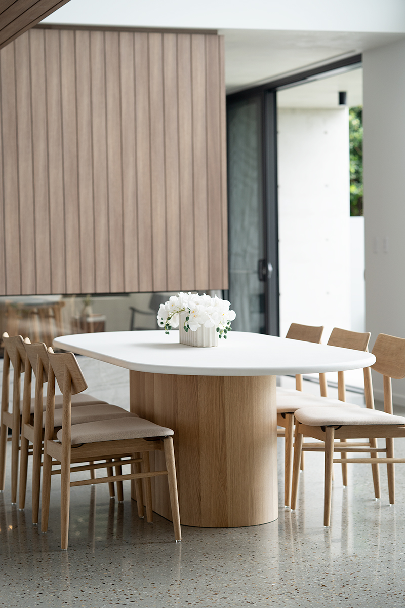 Harlow Oval Dining Table Natural Oak Base, Width 240cm x Depth 110cm x Height 76cm - Image 11