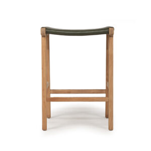 wp-image-tigress-61469.jpg Pasadena Leather Saddle Stool Olive Flat, W 46cm x D 38cm x H 66cm