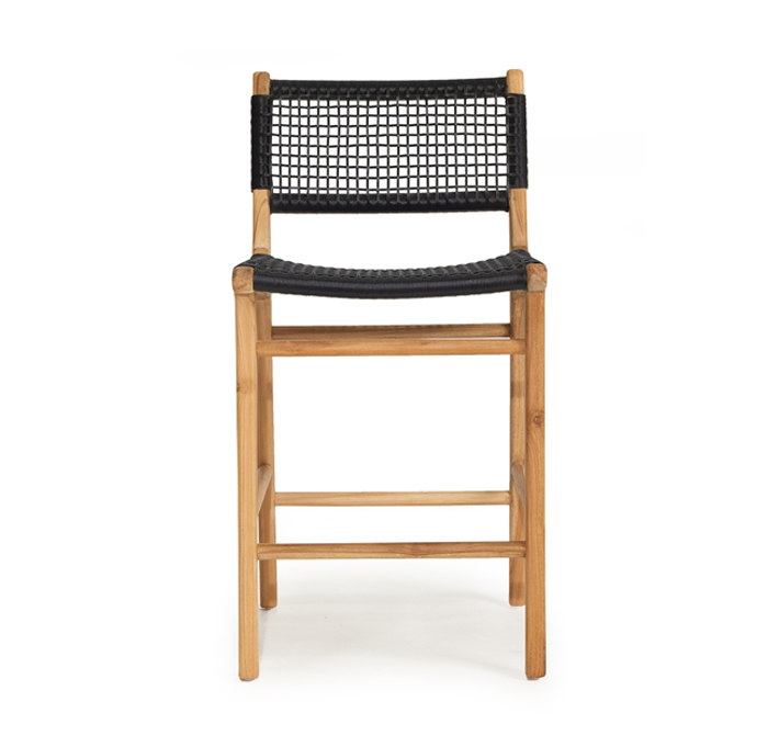 Zen Counter Stool Black, Width 49cm x Depth 56cm x Height 95cm
