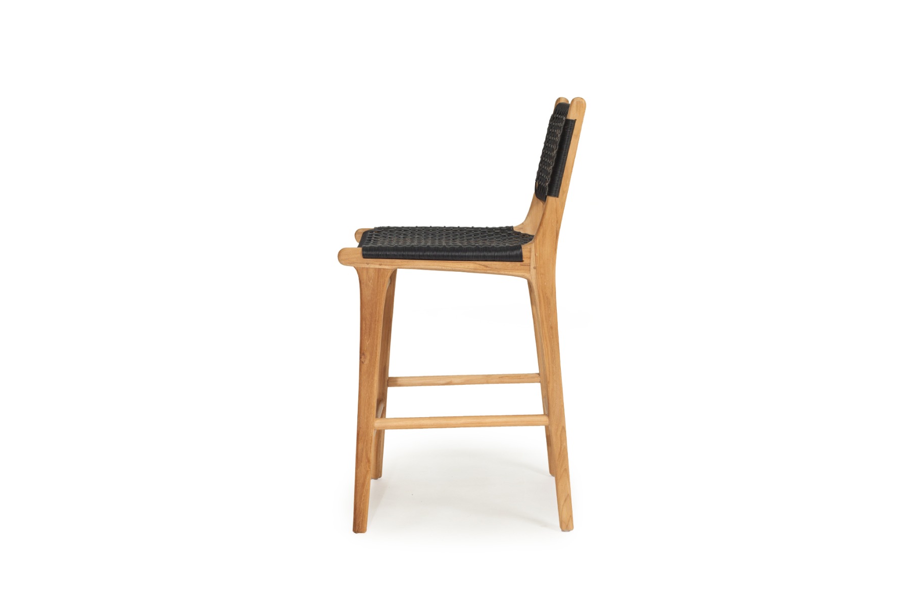 Zen Counter Stool Black, Width 49cm x Depth 56cm x Height 95cm - Image 4