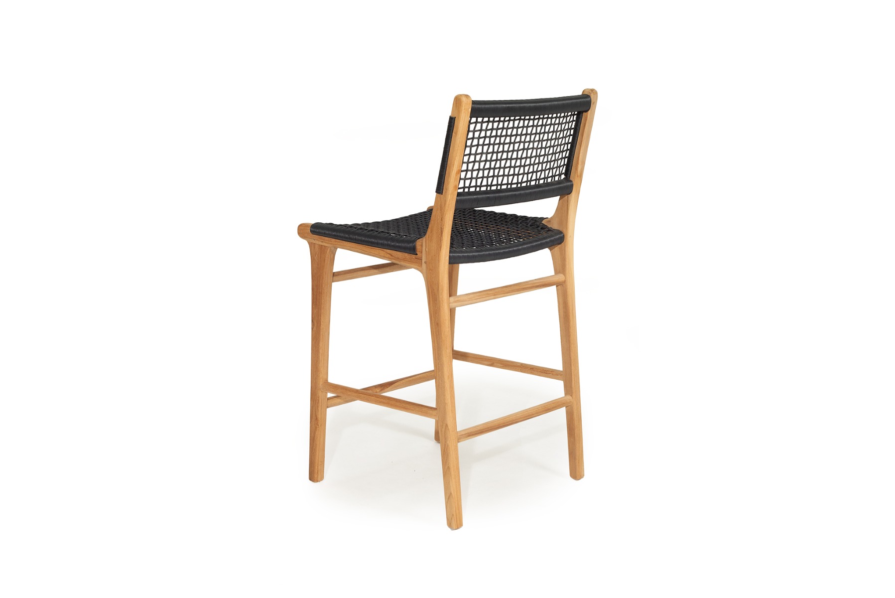 Zen Counter Stool Black, Width 49cm x Depth 56cm x Height 95cm - Image 5