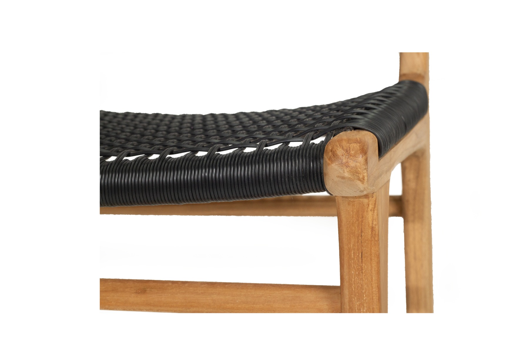 Zen Counter Stool Black, Width 49cm x Depth 56cm x Height 95cm - Image 7