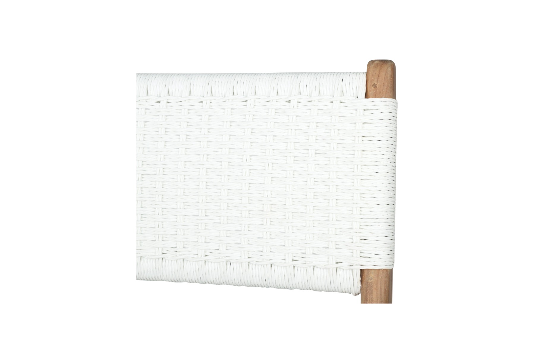 Zen Bar Stool White (Close Weave), W 45cm x D 40cm x H 110cm - Image 7