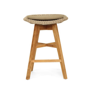 Oceanic Outdoor Backless Counter Stool Mushroom, Width 56cm x Depth 46cm x Height 81cm