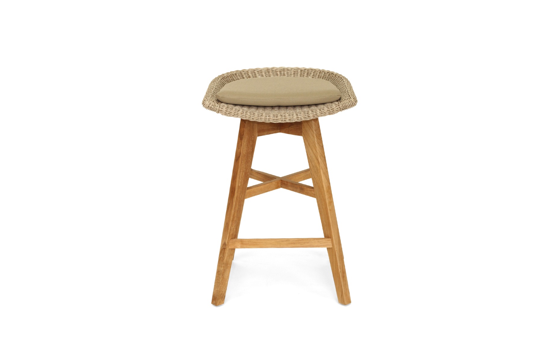 Oceanic Outdoor Backless Counter Stool Mushroom, Width 56cm x Depth 46cm x Height 81cm - Image 2
