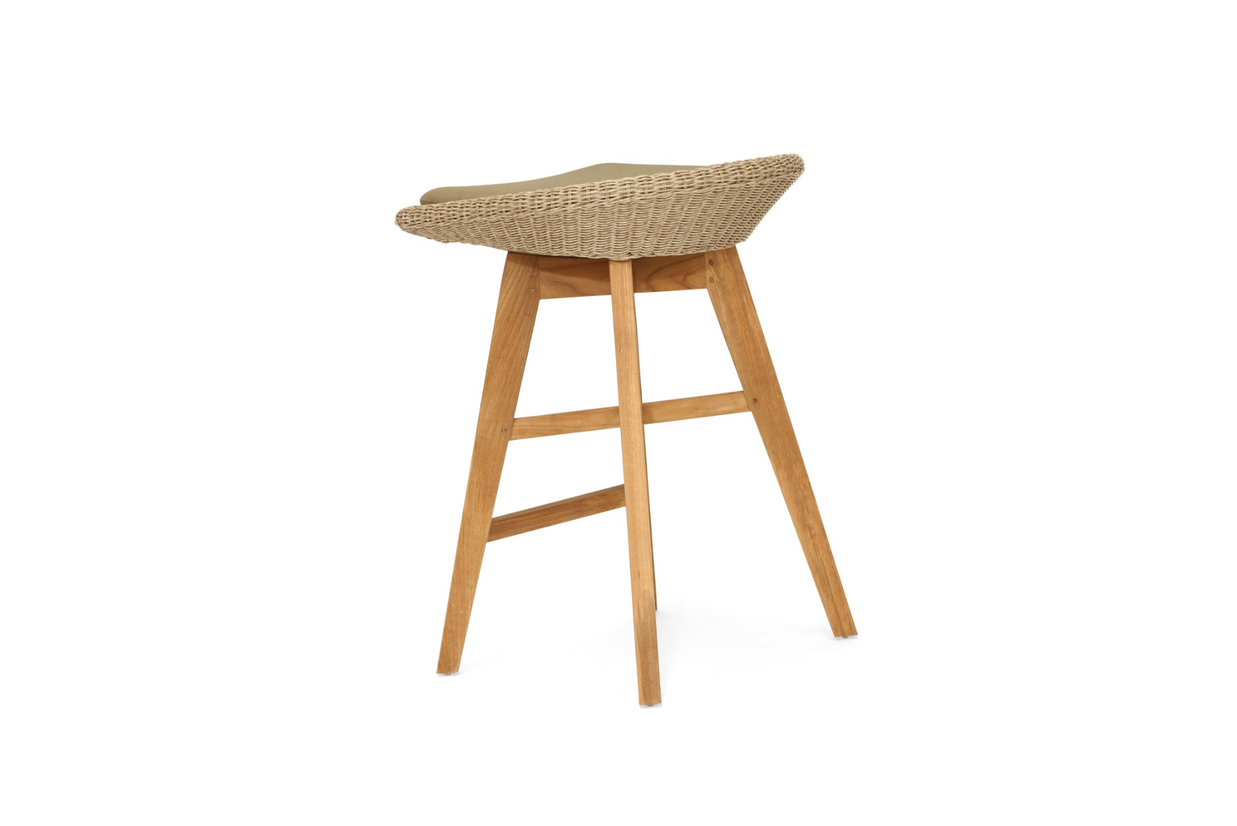Oceanic Outdoor Backless Counter Stool Mushroom, Width 56cm x Depth 46cm x Height 81cm - Image 5