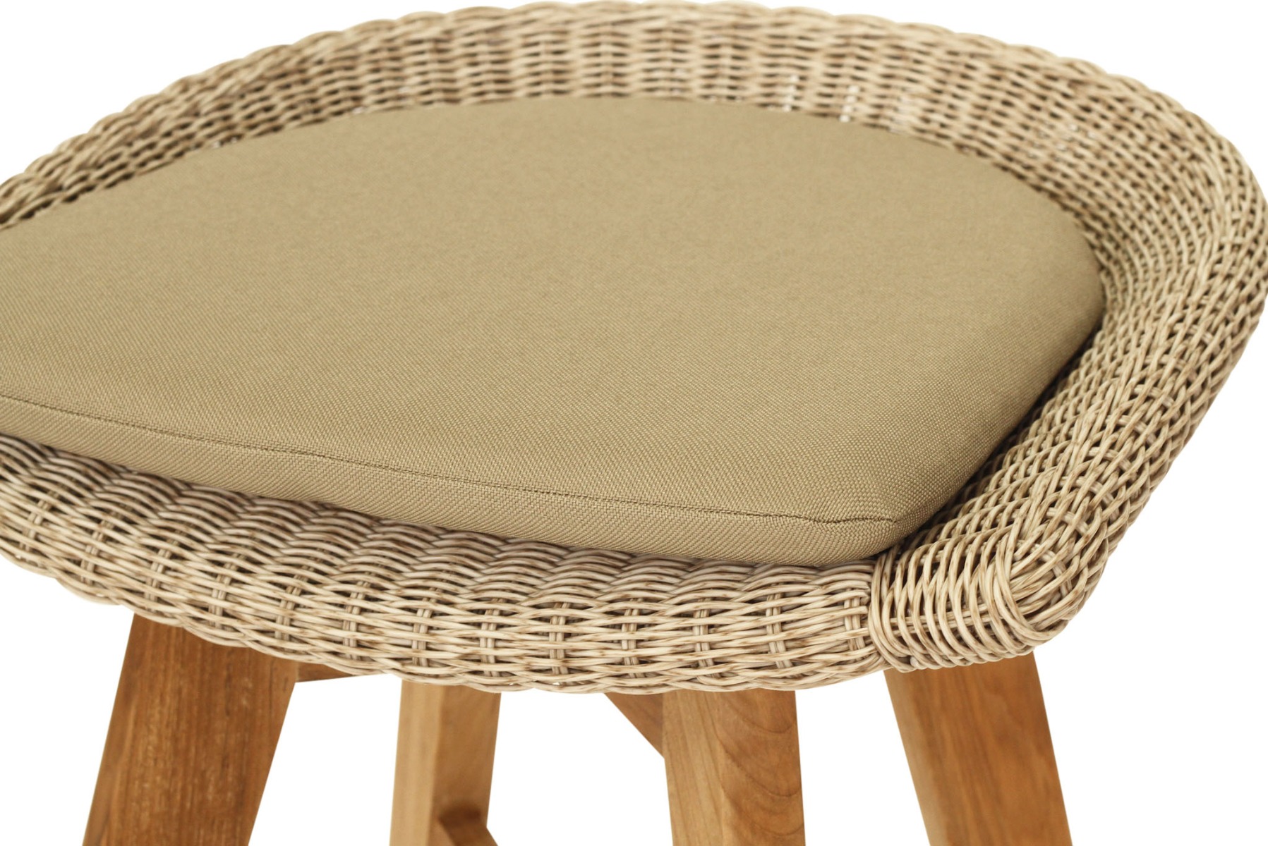 Oceanic Outdoor Backless Counter Stool Mushroom, Width 56cm x Depth 46cm x Height 81cm - Image 7