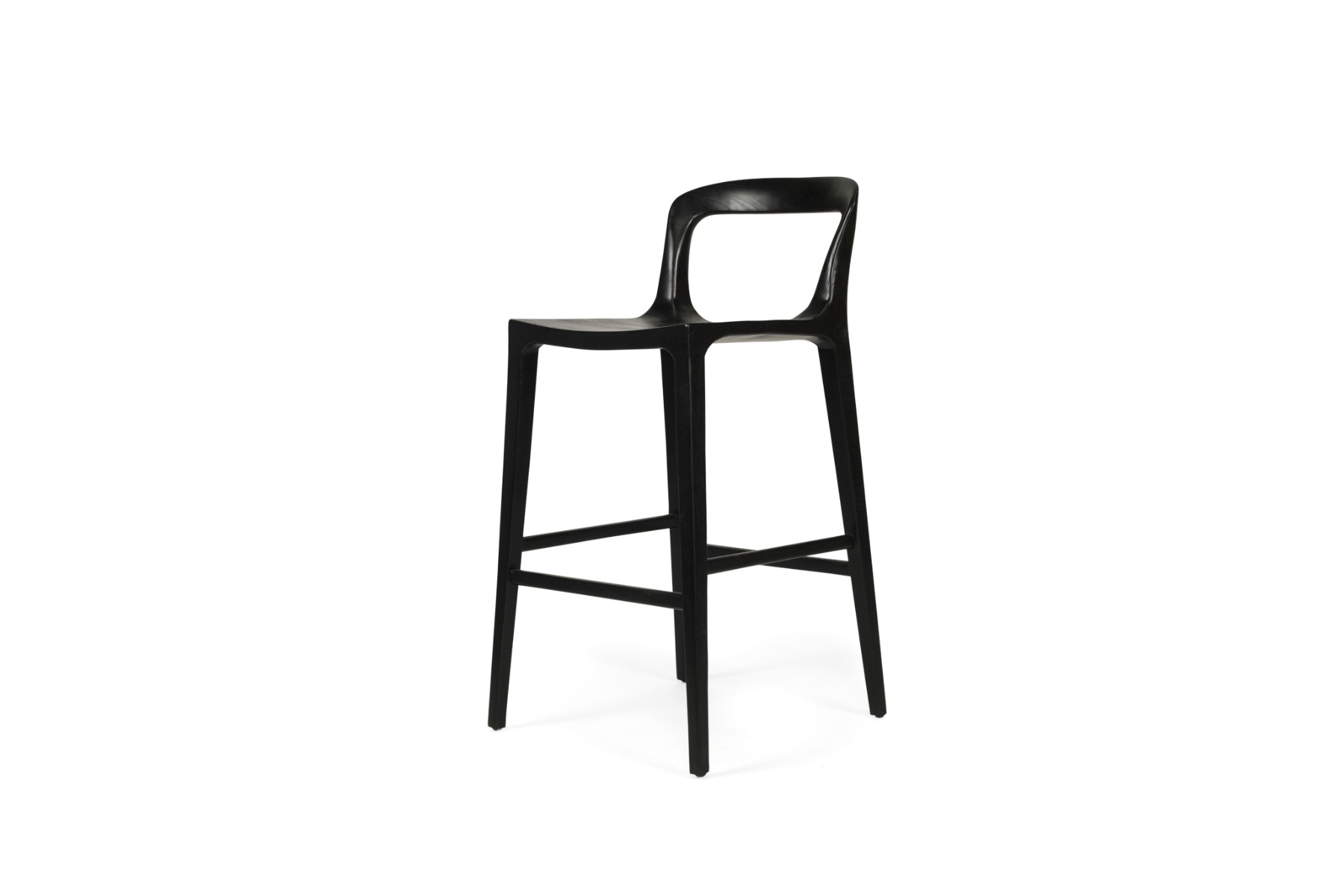 Rigby Counter Stool Black, W 50cm × D 56cm × H 89cm - Image 3