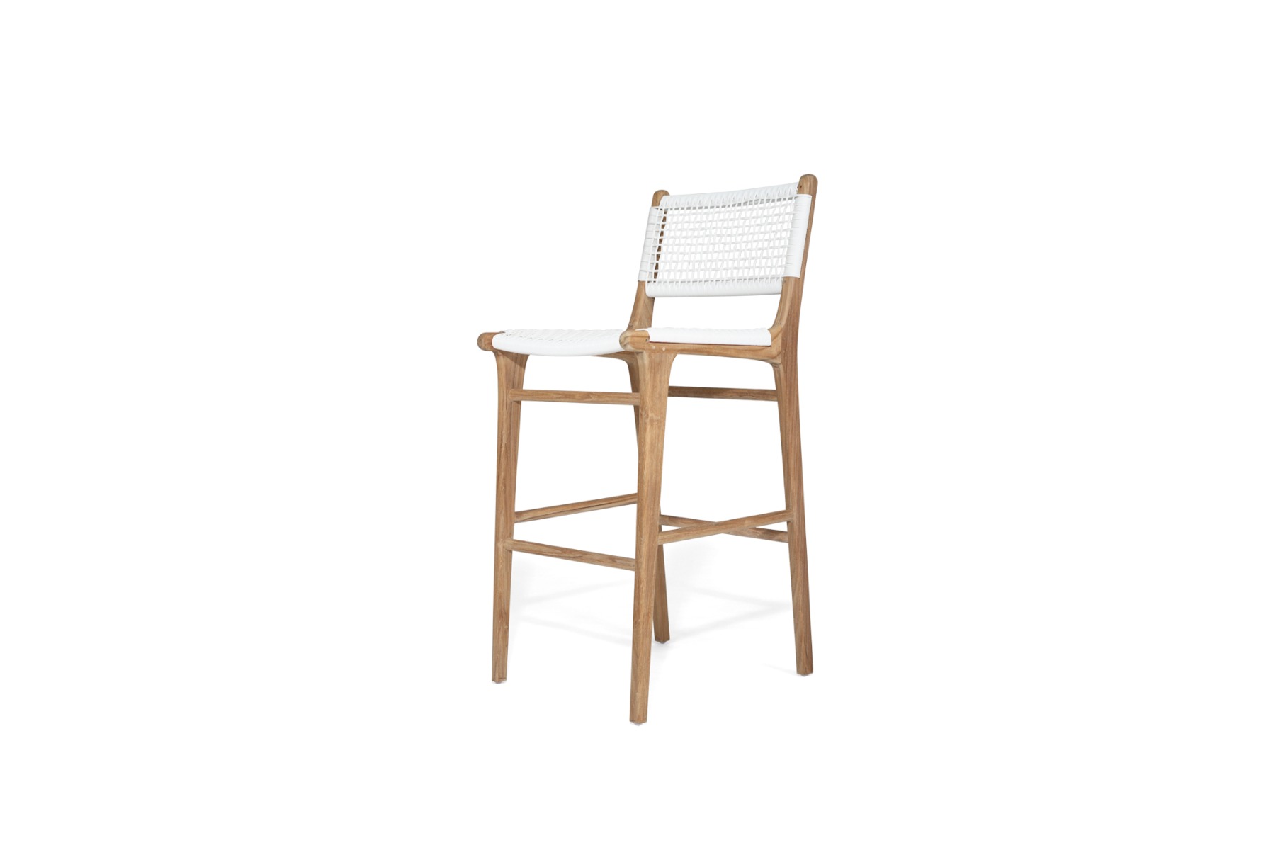 Zen Bar Stool White, W 45cm x D 40cm x H 110cm - Image 3