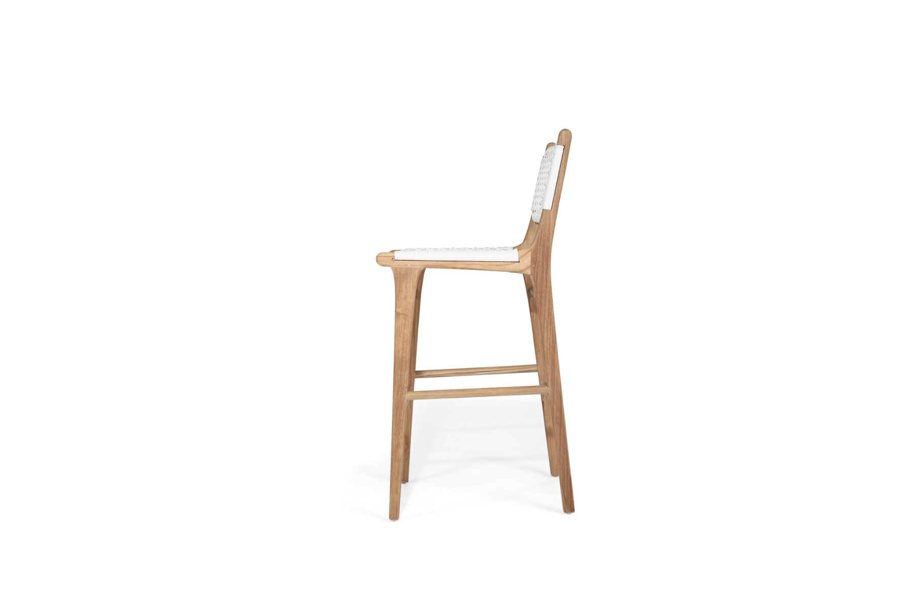 Zen Bar Stool White, W 45cm x D 40cm x H 110cm - Image 4