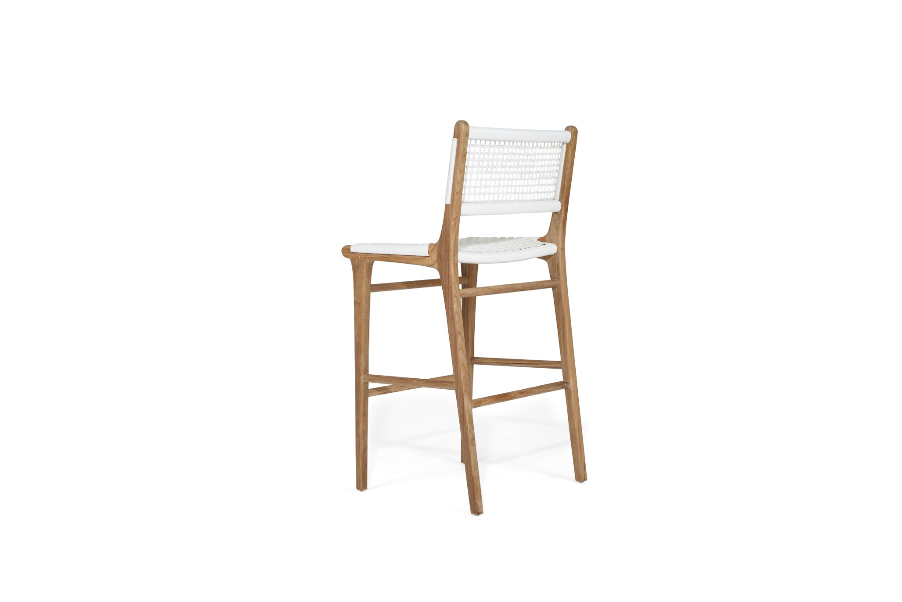 Zen Bar Stool White, W 45cm x D 40cm x H 110cm - Image 5