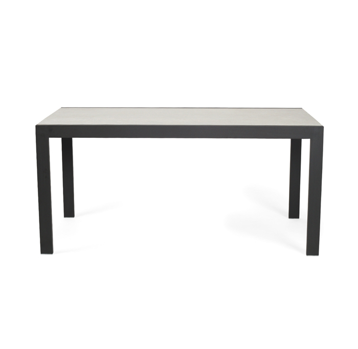 Roberto Outdoor Dining Table Asteroid Black (Charcoal), L 160cm x W 86cm x H 76cm