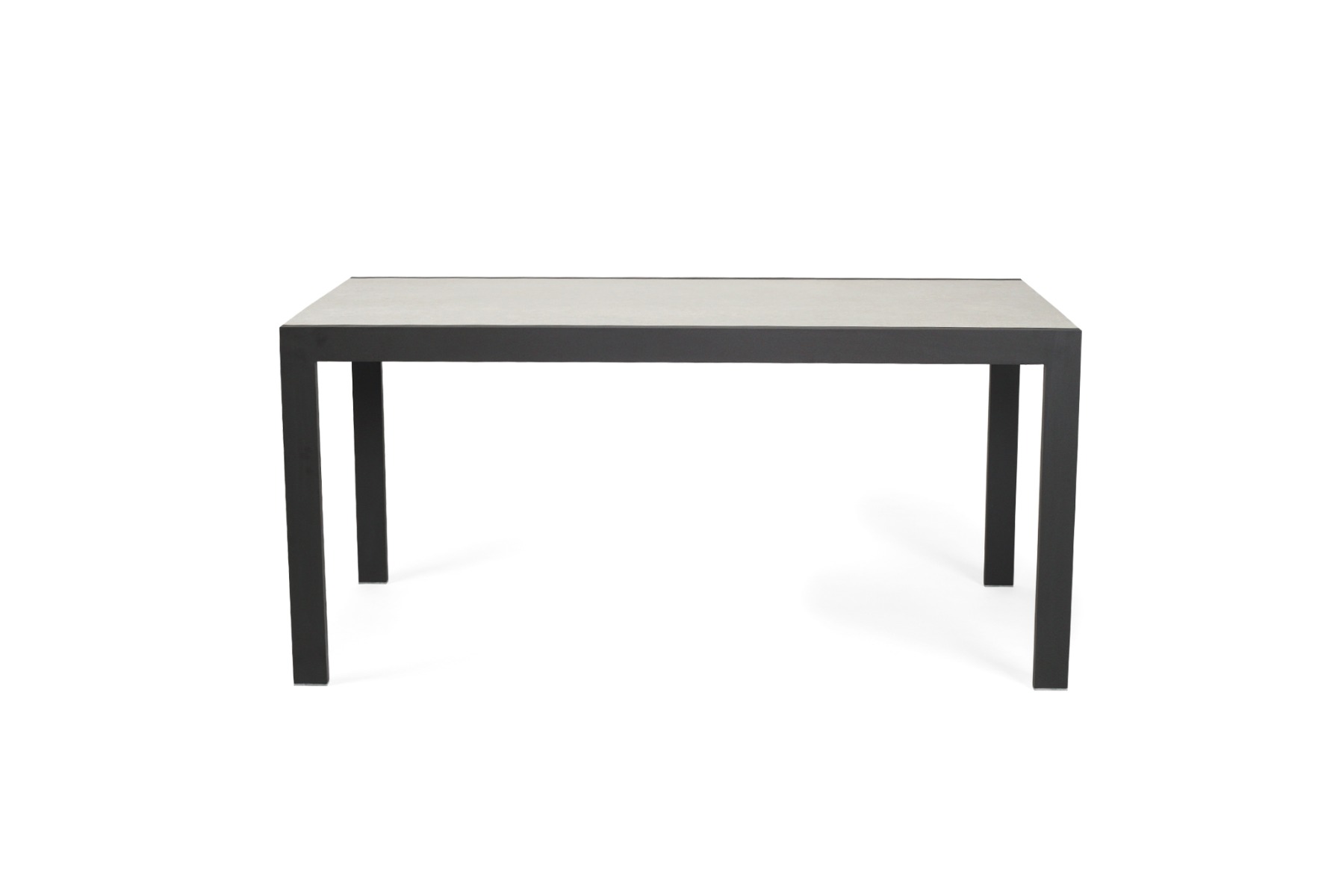 Roberto Outdoor Dining Table Asteroid Black (Charcoal), L 160cm x W 86cm x H 76cm - Image 2