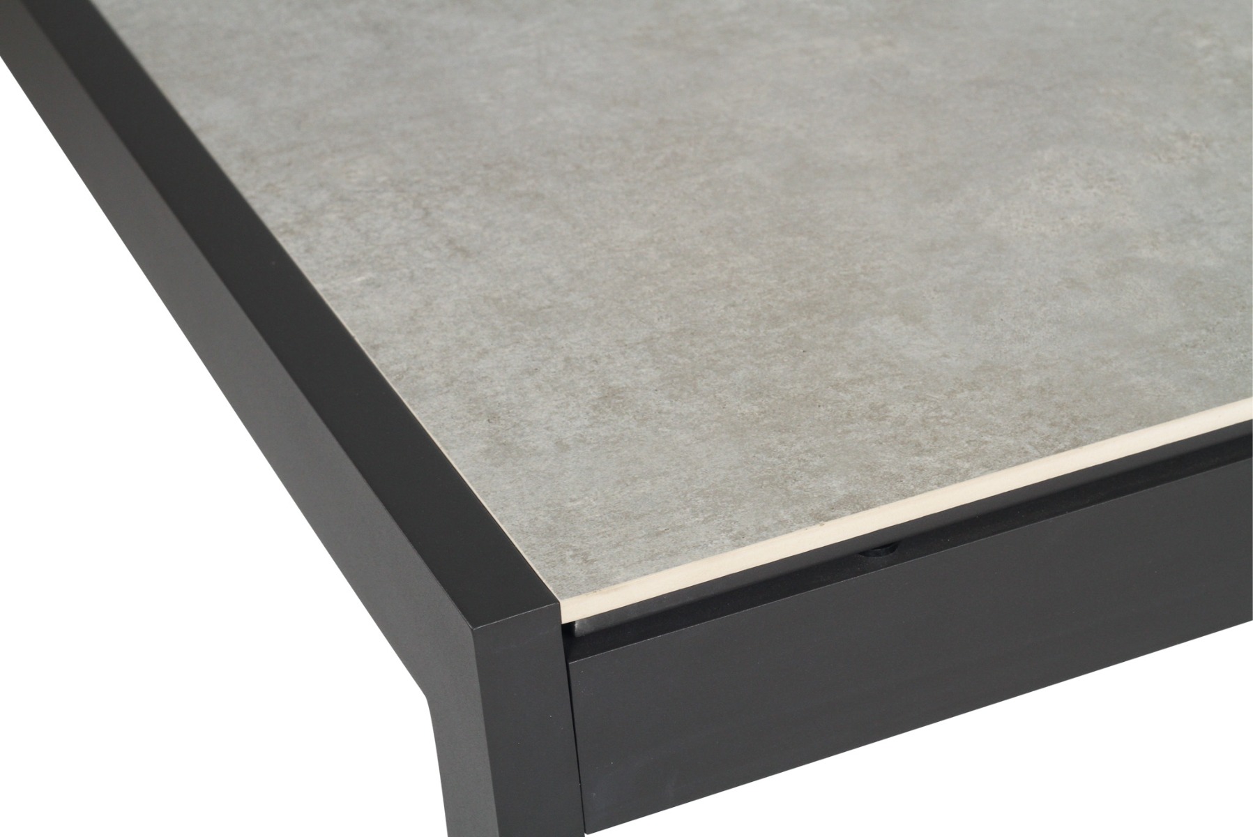 Roberto Outdoor Dining Table Asteroid Black (Charcoal), L 160cm x W 86cm x H 76cm - Image 7