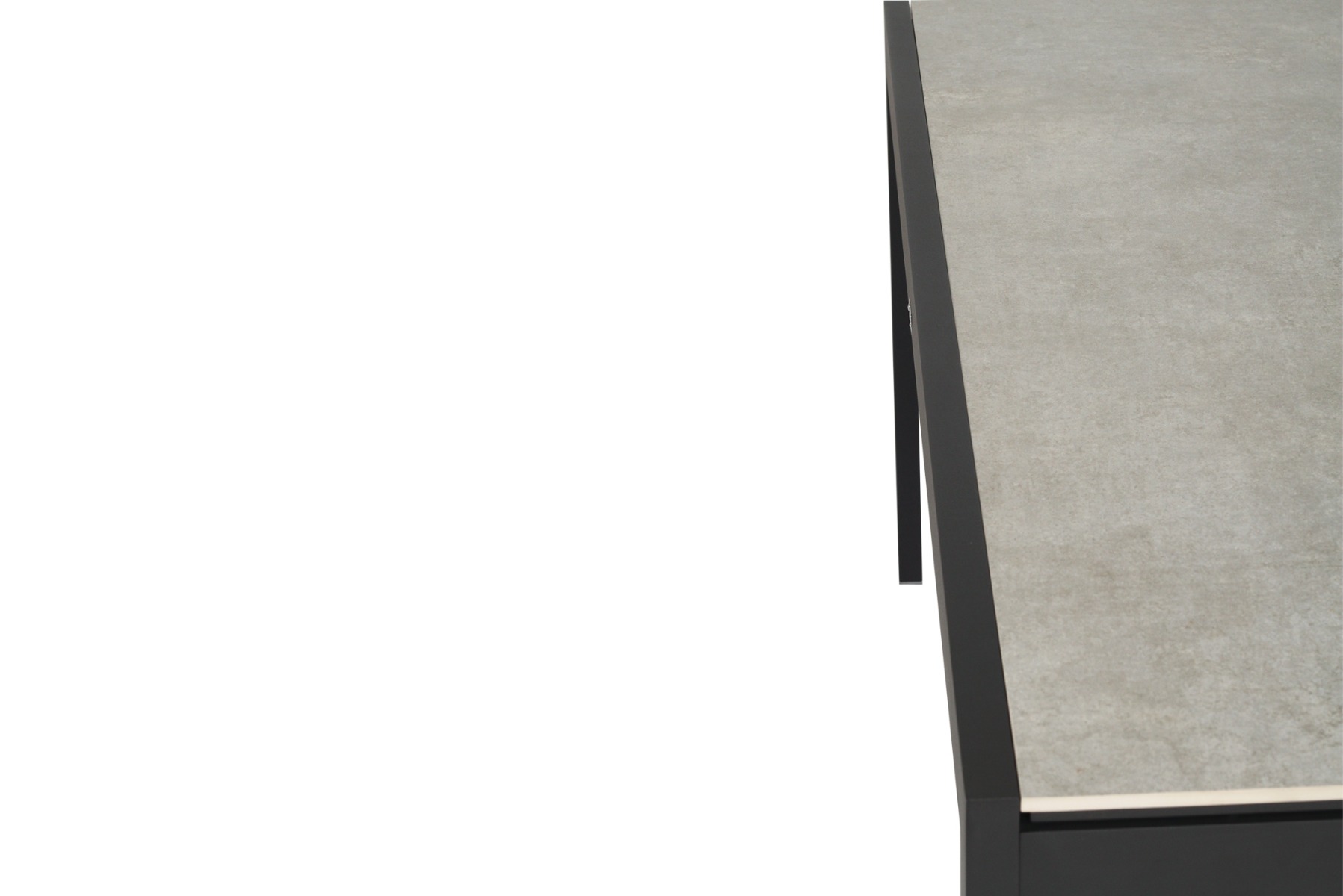 Roberto Outdoor Dining Table Asteroid Black (Charcoal), L 160cm x W 86cm x H 76cm - Image 9