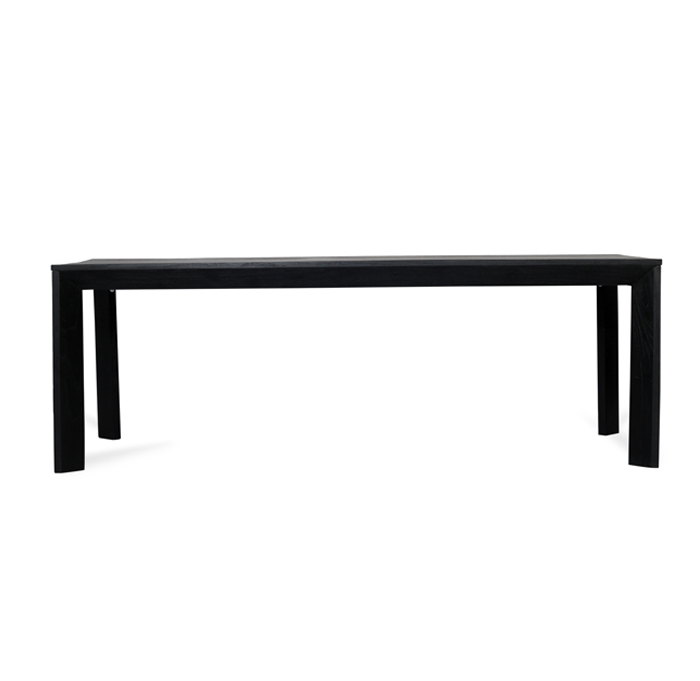 Otis Dining Table Black, L 160cm x W 90cm x H 75cm
