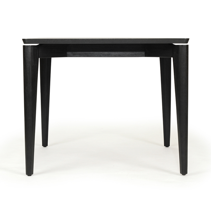 Jude Dining Table Black, W 90cm x D 90cm x H 76cm