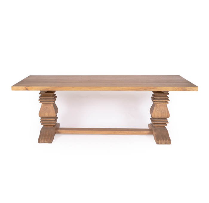 Newport Pedestal Table, 400cm x 110cm x 76cmH