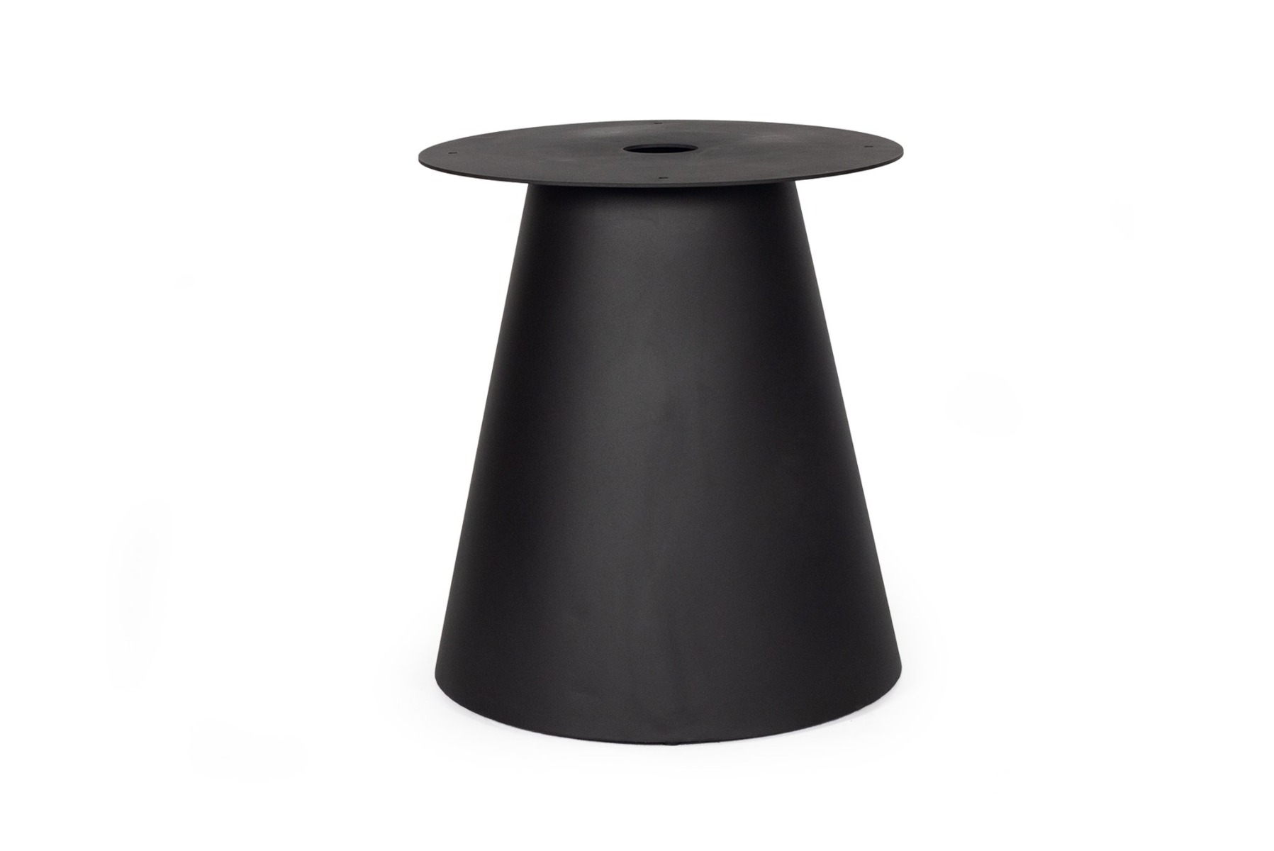 1.6m Avalon Elkstone Round Dining Table – Speckled Grey with Black Powder Coated Cone Base - Image 10