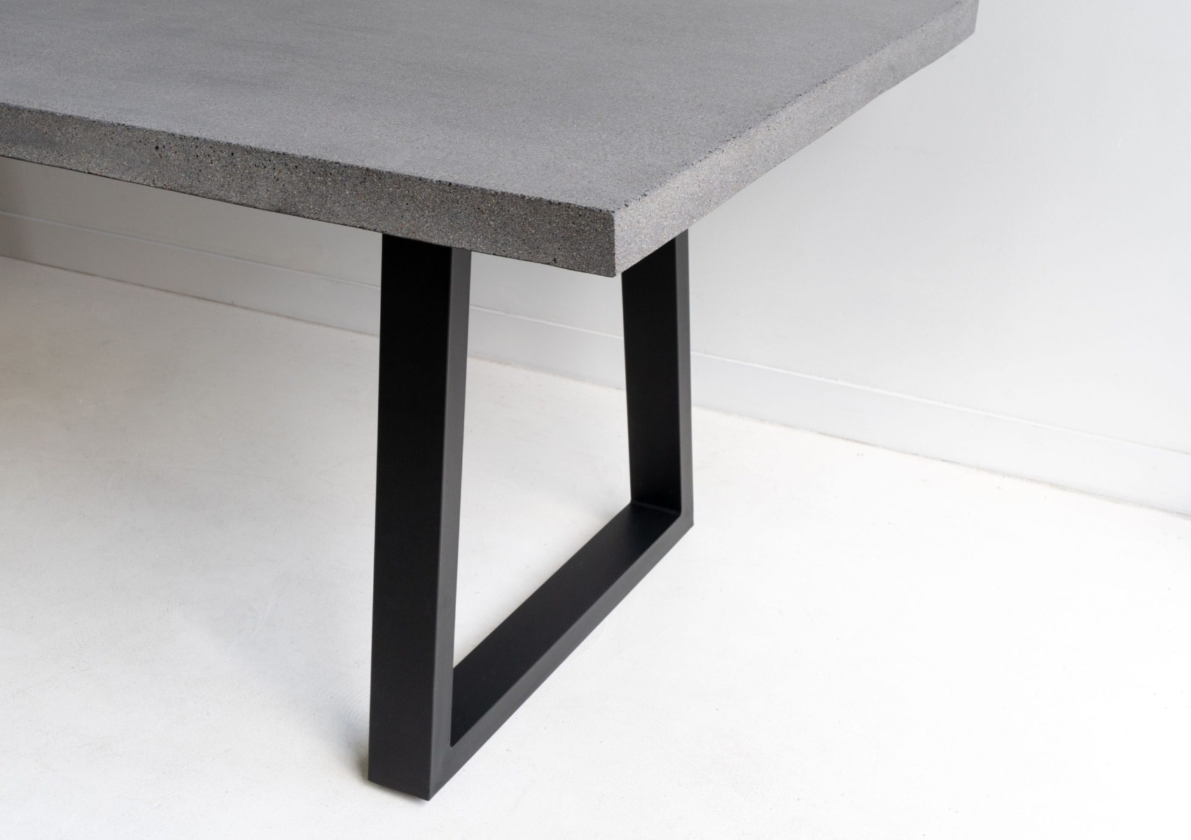2.4m Sierra Elkstone Rectangular Dining Table – Speckled Grey with Black Powder Coated Legs - Image 14