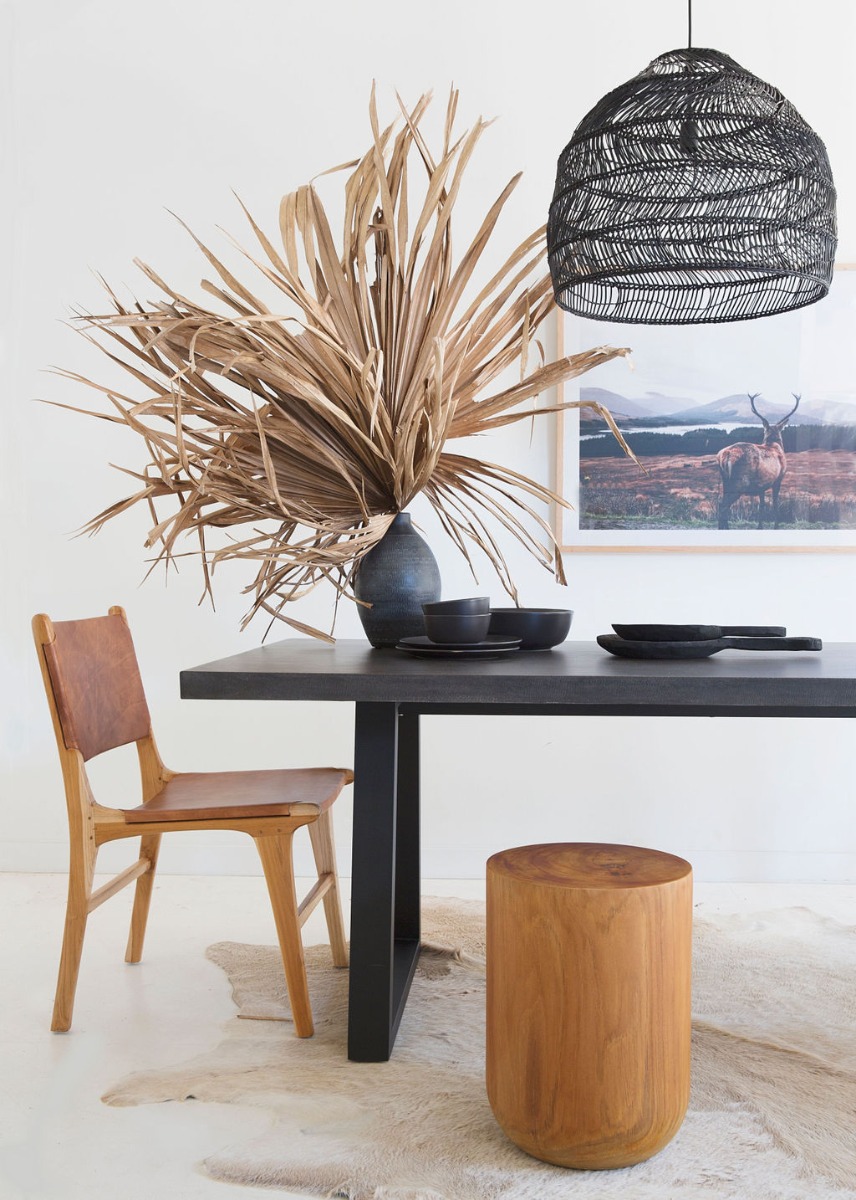2.0m Sierra Elkstone Rectangular Dining Table – Ebony Black with Black Powder Coated Legs - Image 11