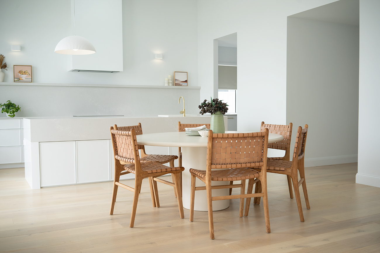 Lorenzo Round Dining Table Latte, DIA 140cm x H 75cm - Image 7