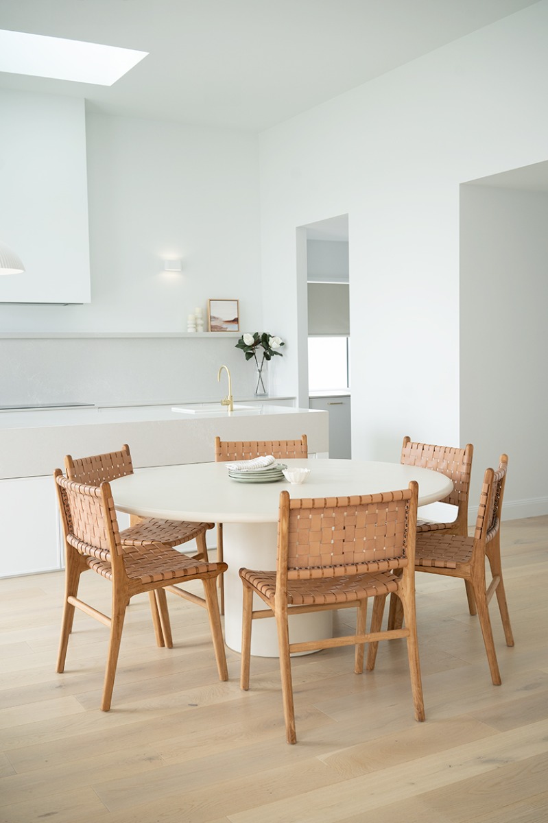 Lorenzo Round Dining Table Latte, DIA 140cm x H 75cm - Image 8
