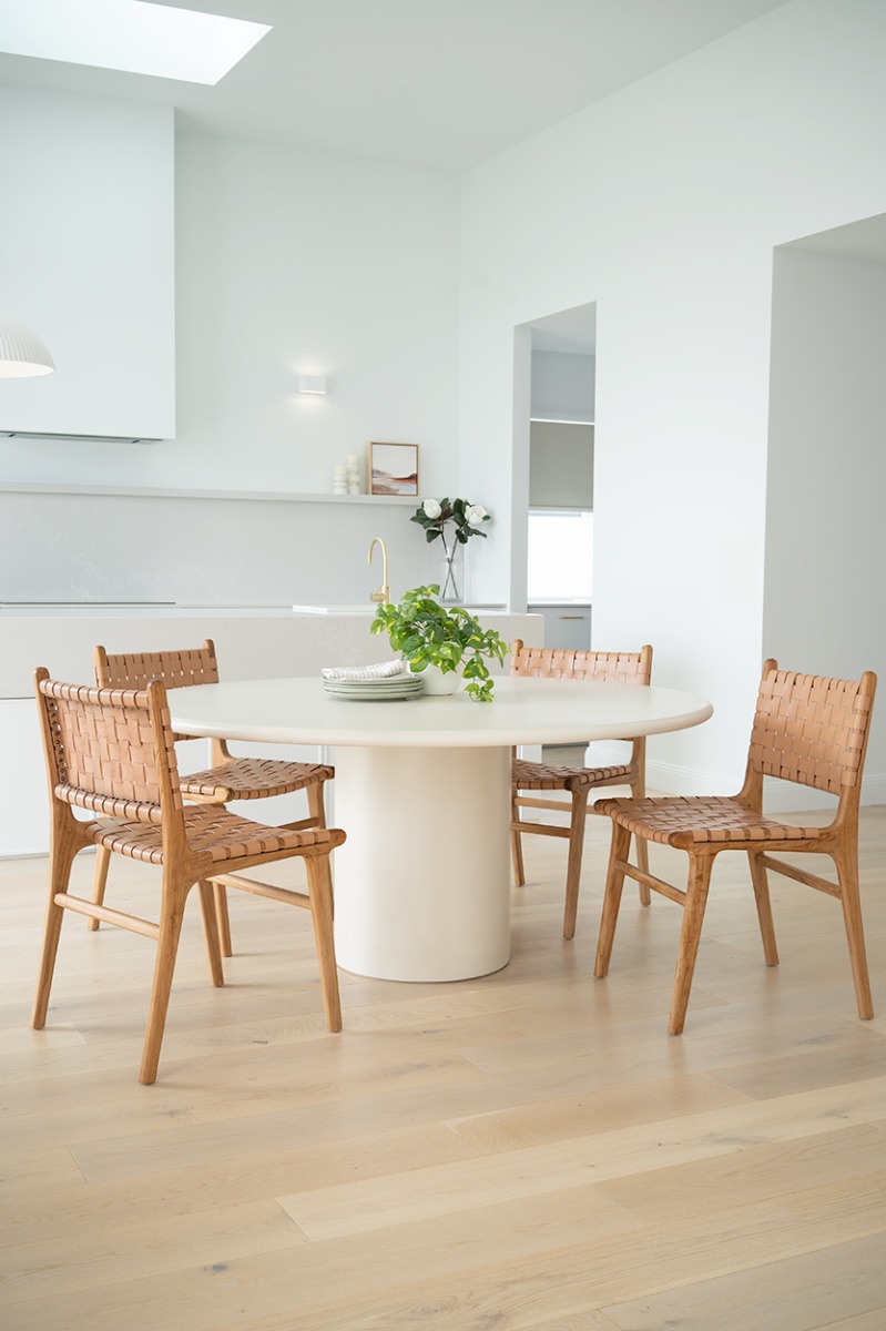 Lorenzo Round Dining Table Latte, DIA 140cm x H 75cm - Image 10