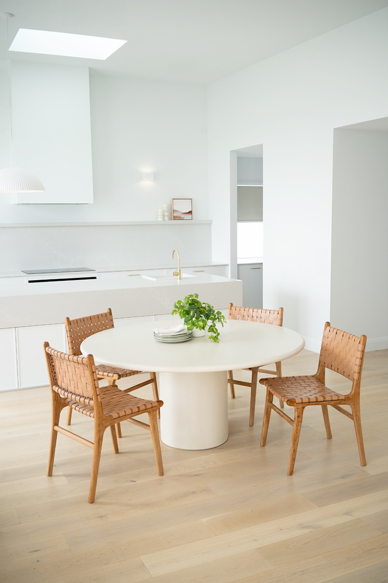 Lorenzo Round Dining Table Latte, DIA 140cm x H 75cm - Image 11