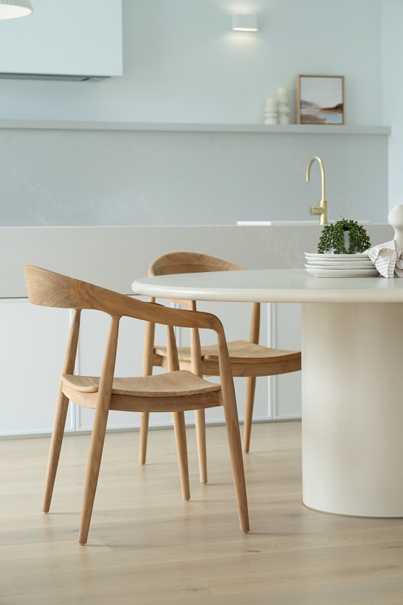 Lorenzo Round Dining Table Latte, DIA 140cm x H 75cm - Image 12