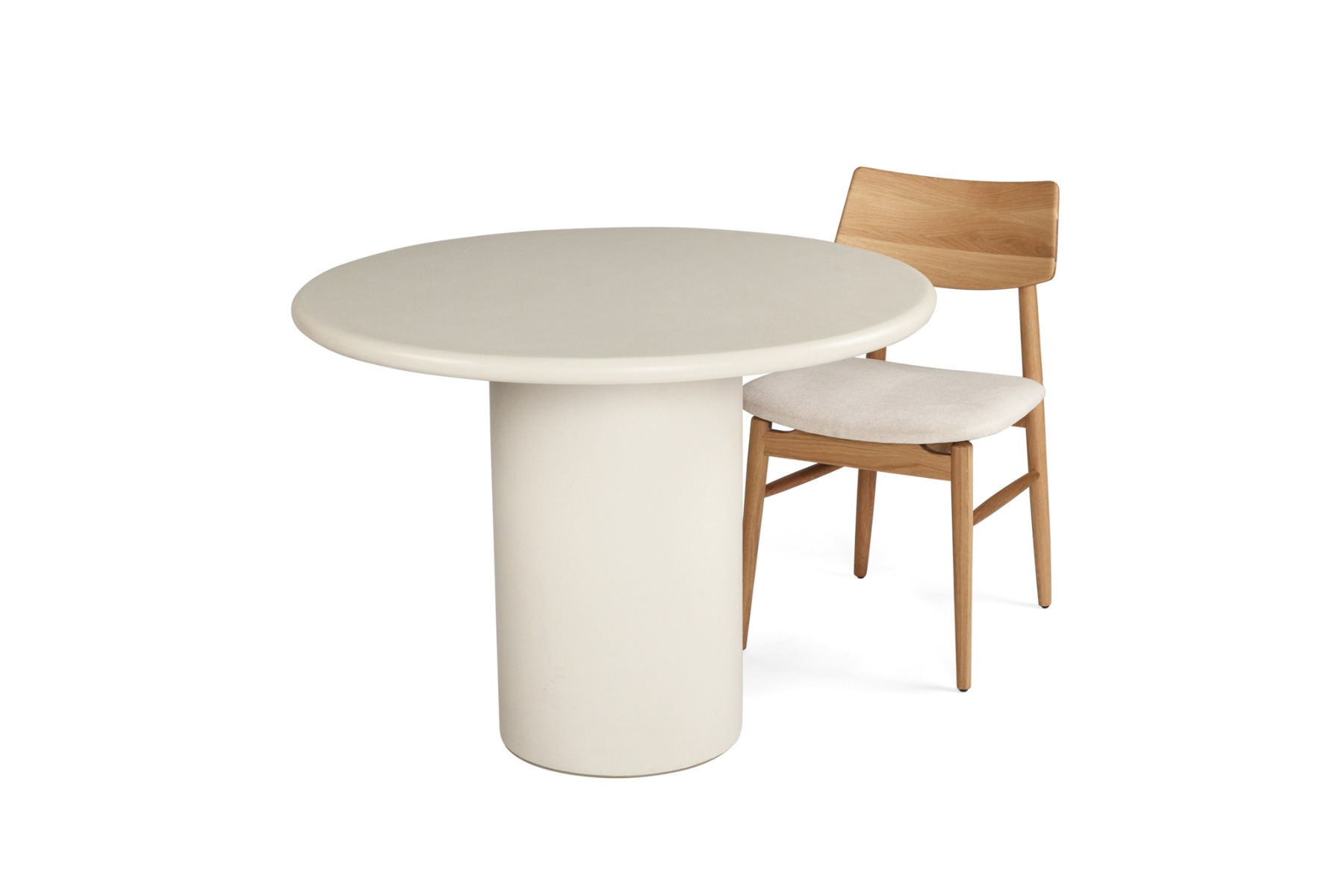Lorenzo Round Dining Table Latte, DIA 120cm x H 75cm - Image 5