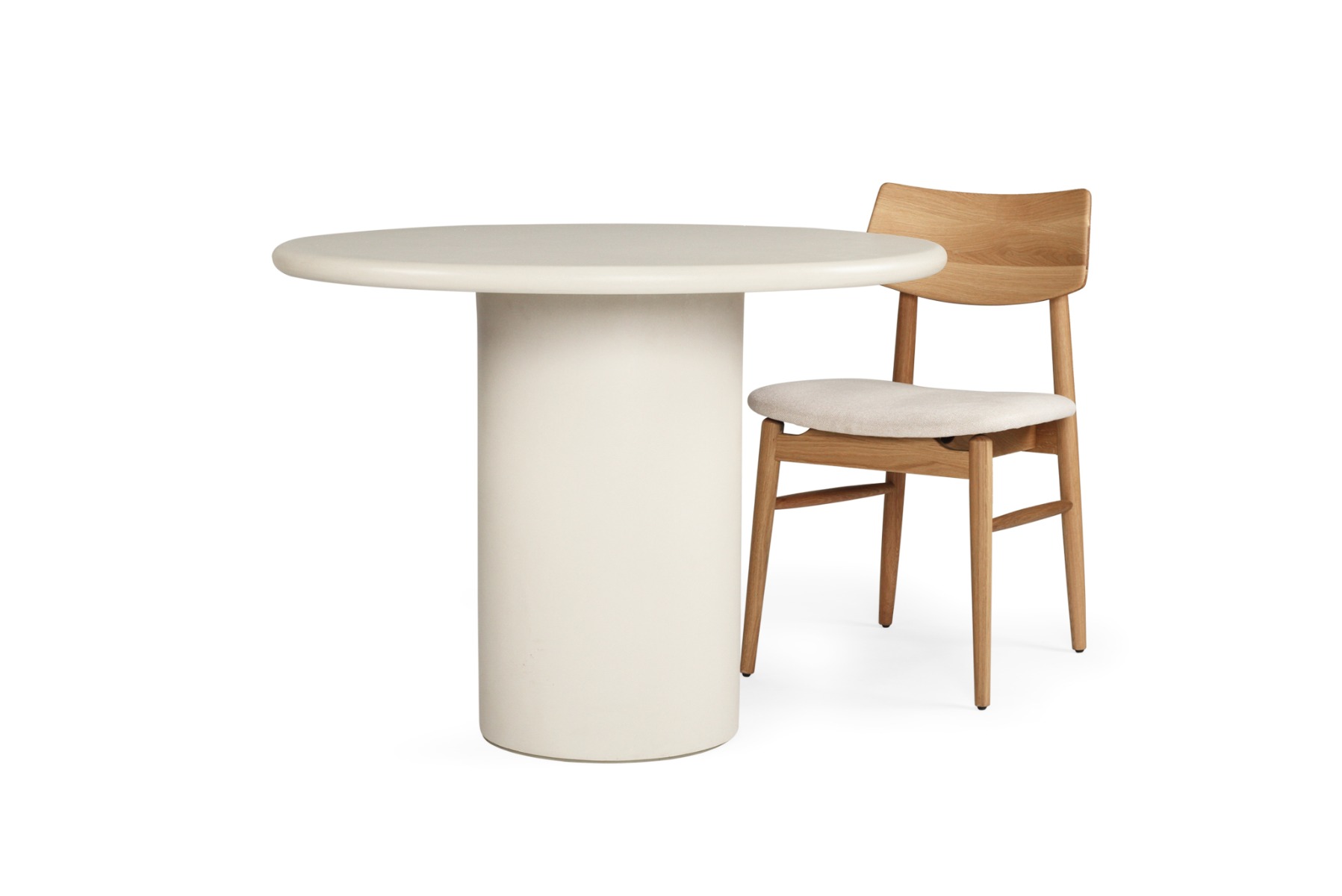 Lorenzo Round Dining Table Latte, DIA 120cm x H 75cm - Image 6