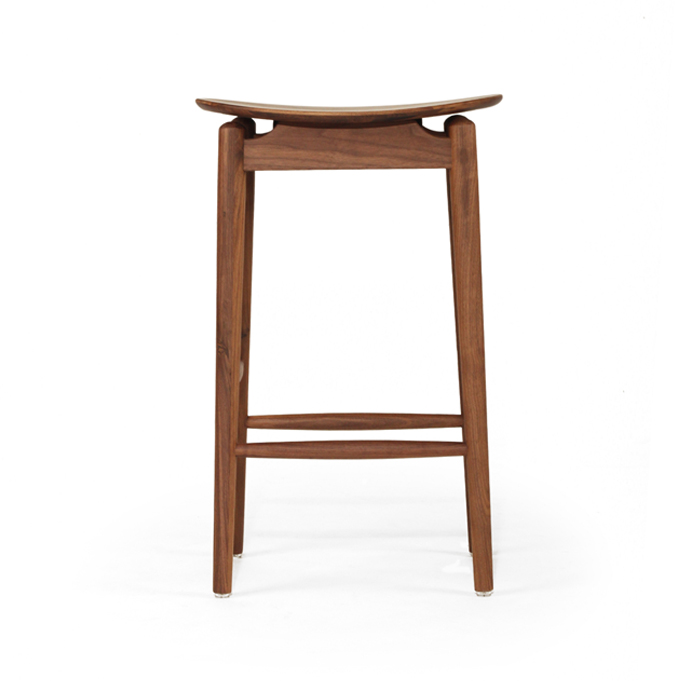 Harlow Counter Stool Walnut, W 39cm × D 31cm × H 66cm