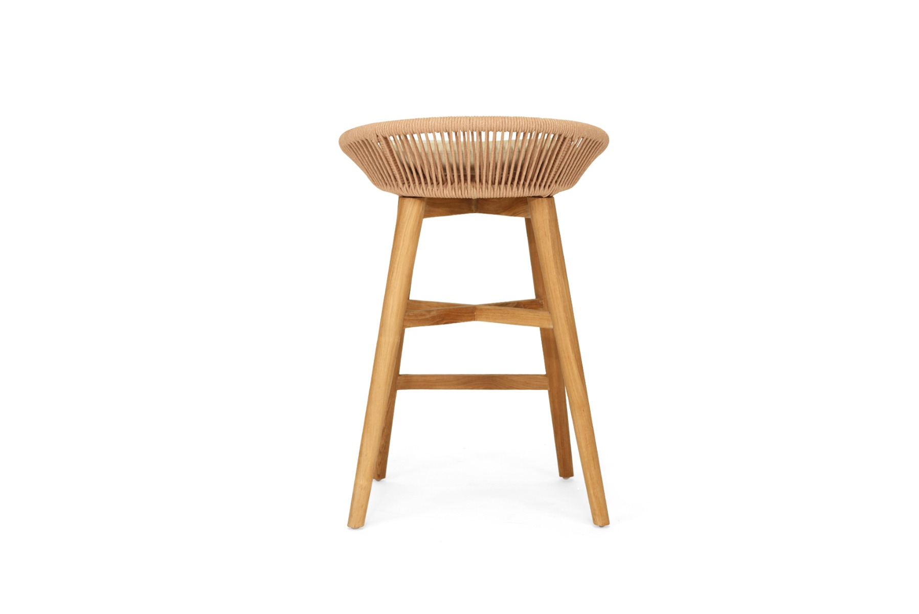 Taylor Backless Counter Stool Indoor/Outdoor Apricot, Width 51cm x Depth 52cm x Height 76cm - Image 4