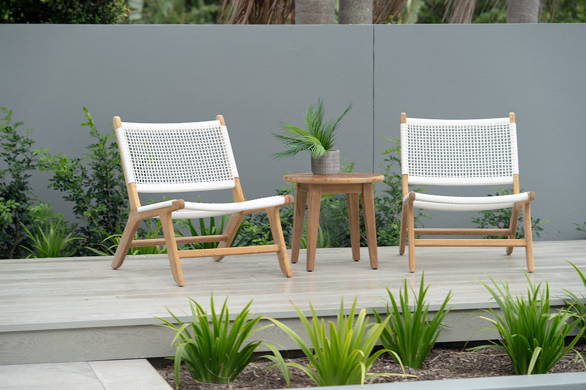 Zen Accent Chair White, W 66cm x D 82cm x H 72cm - Image 2