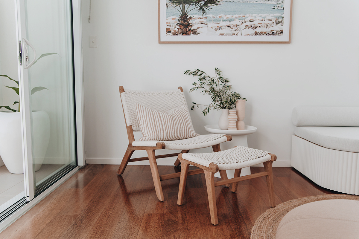 Zen Accent Chair White, W 66cm x D 82cm x H 72cm - Image 8