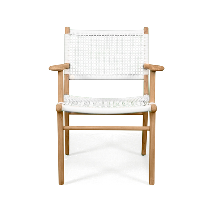 Zen Armchair White, W 66cm x D 55cm x H 88cm