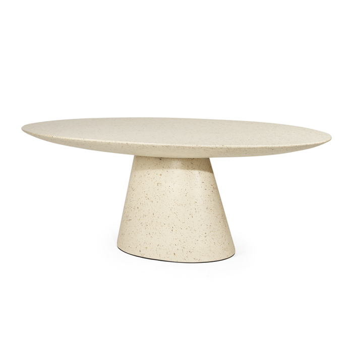 Clara Oval Dining Table, W 220cm x D 110cm x H 78cm