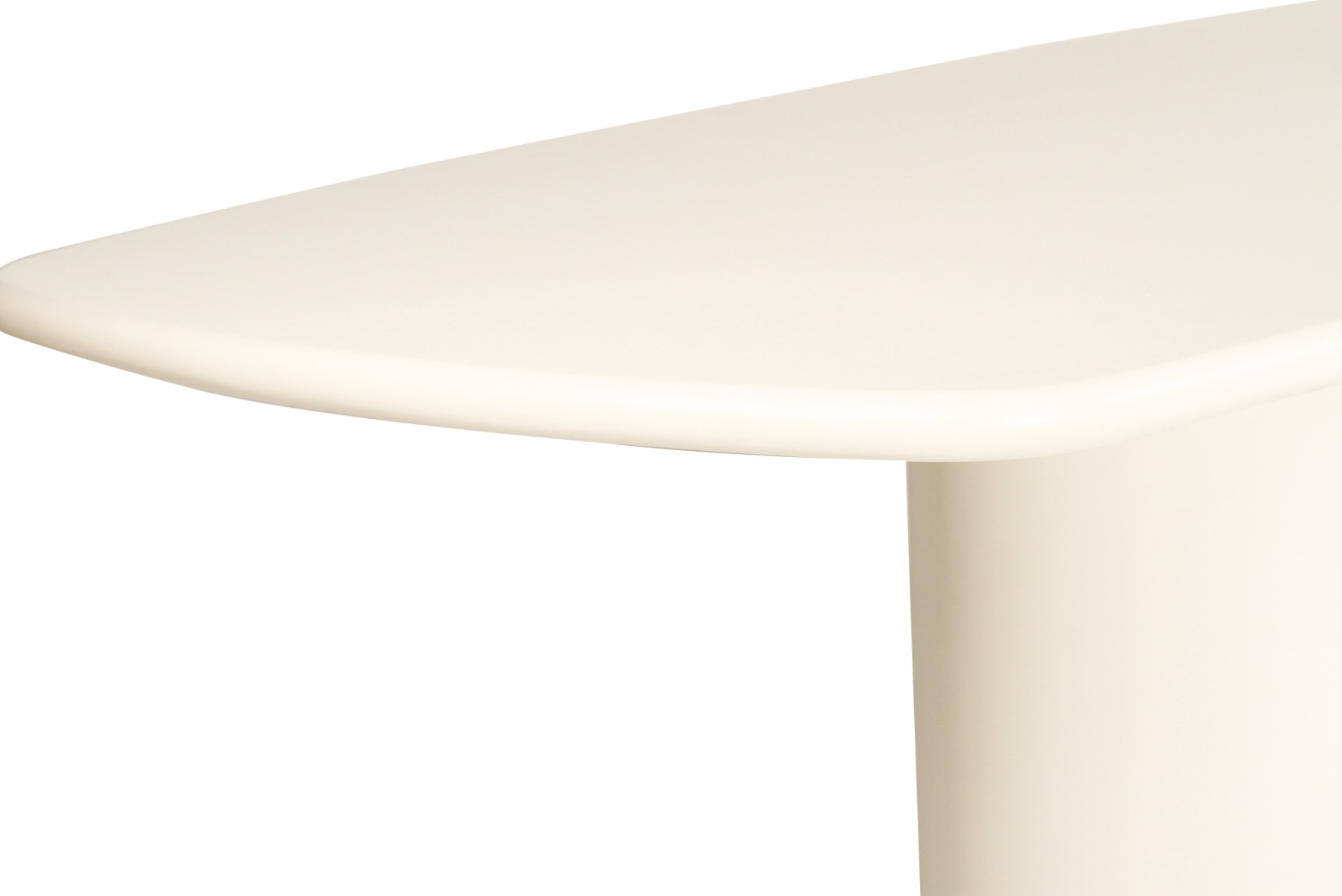 Lorenzo Organic Rectangle Dining Table Ivory, W 270cm x D 110cm x H 75cm - Image 10