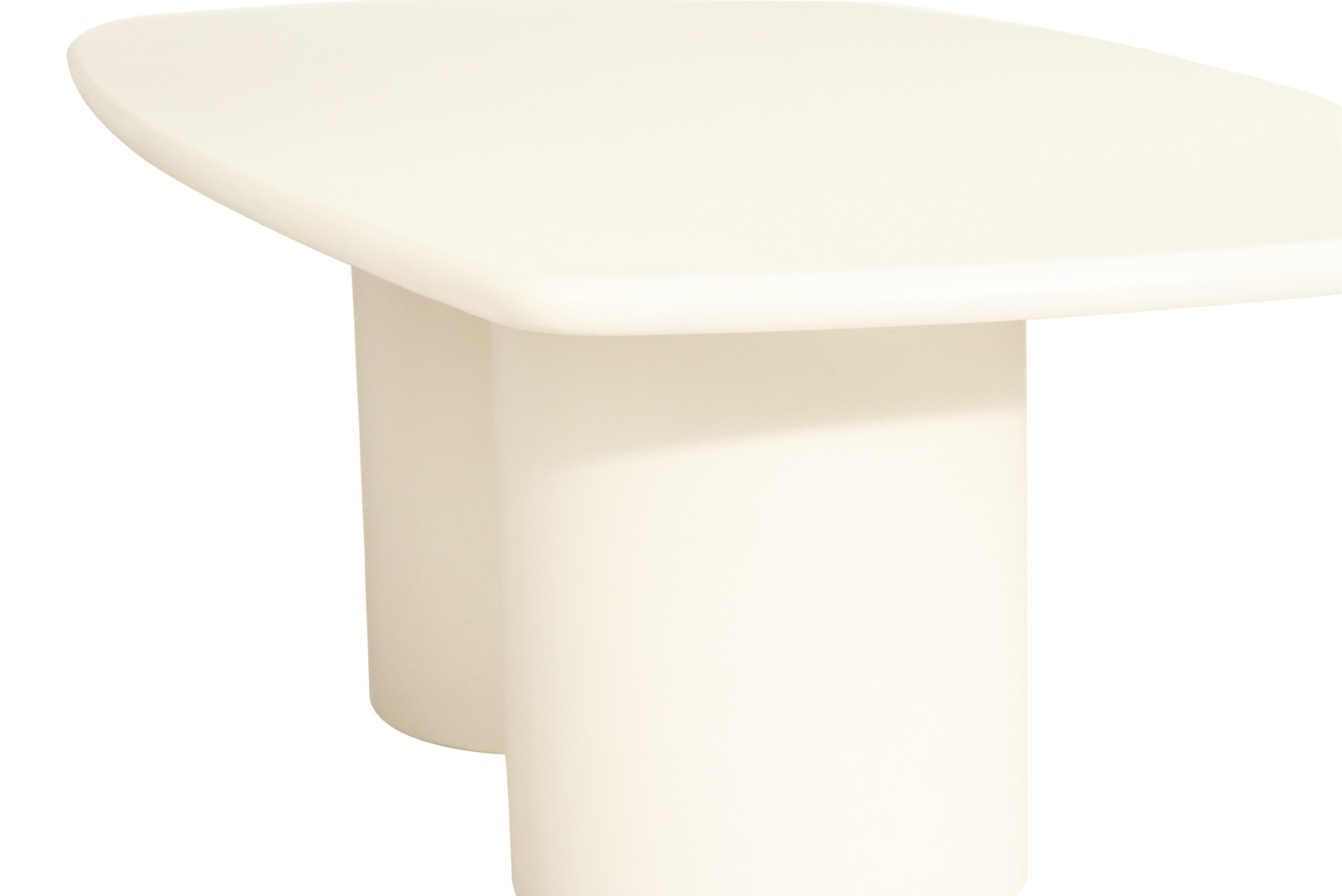 Lorenzo Organic Rectangle Dining Table Ivory, W 270cm x D 110cm x H 75cm - Image 12